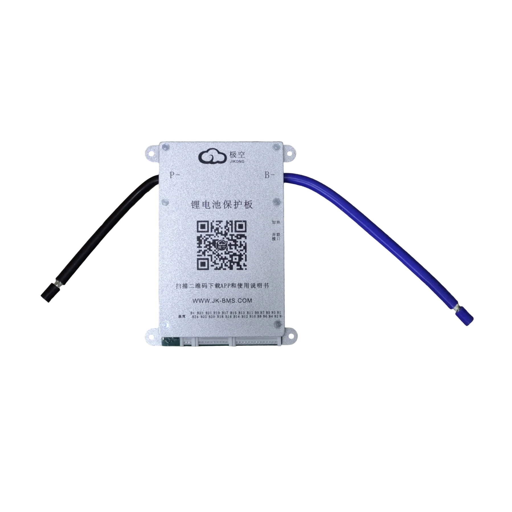 BMS JiKong BD6A24S8P з активним балансиром 0.6А, 80А, для Li-ion/LiFePO4/LTO 7S-24S