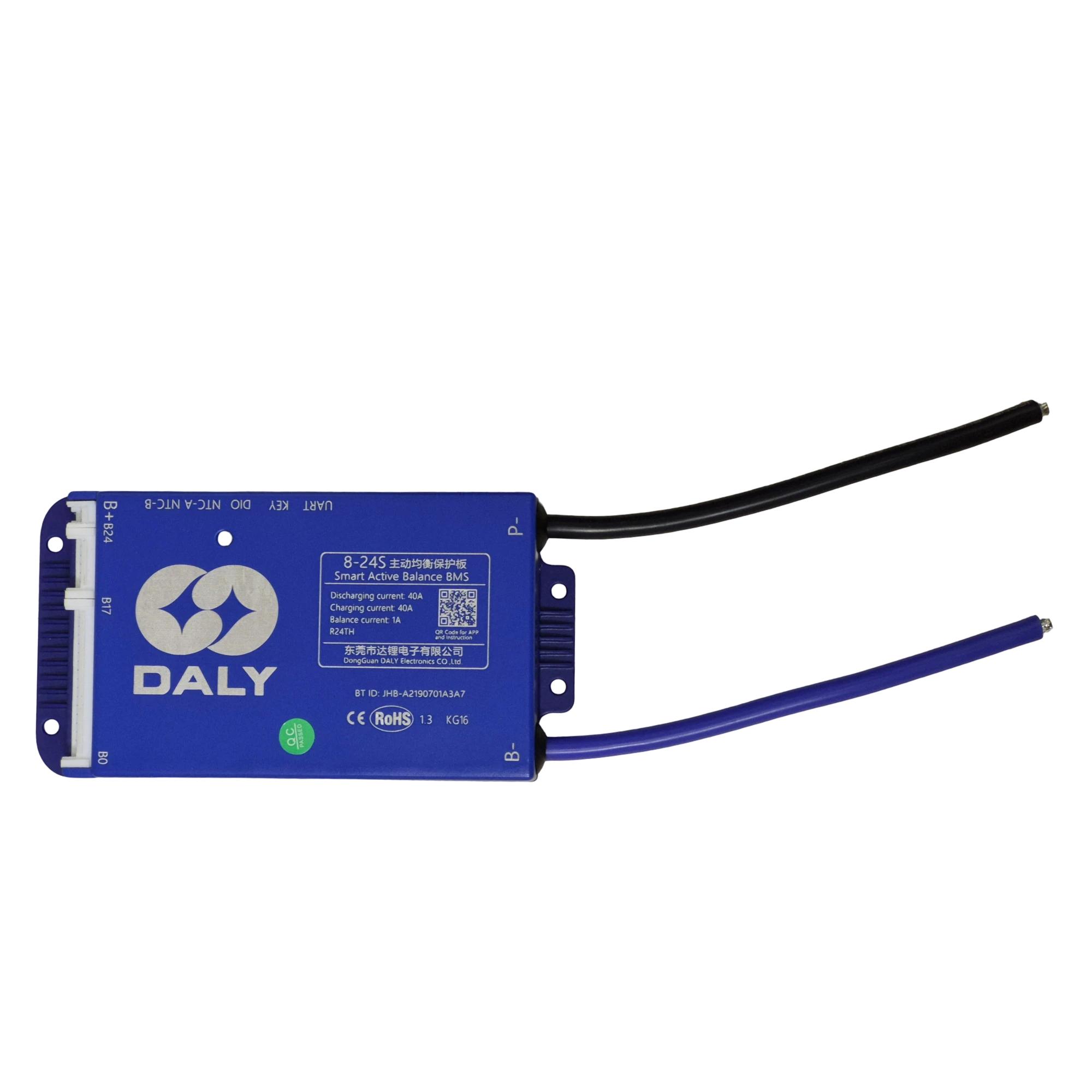 BMS DALY 40A з активним балансиром 1А 8-24S BT