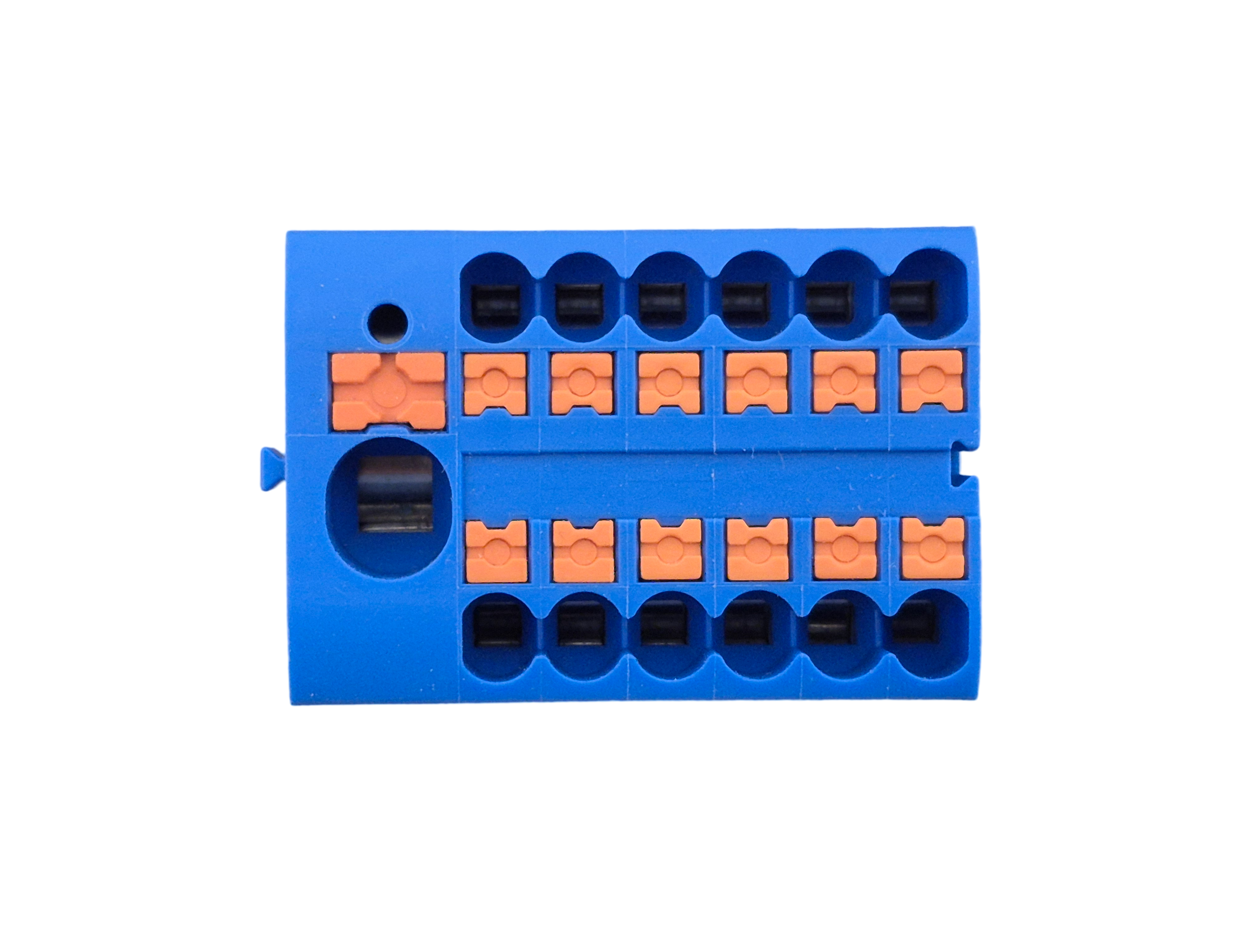 Розподільний блок з пружинними контактами 1x6мм2+12х2.5мм2