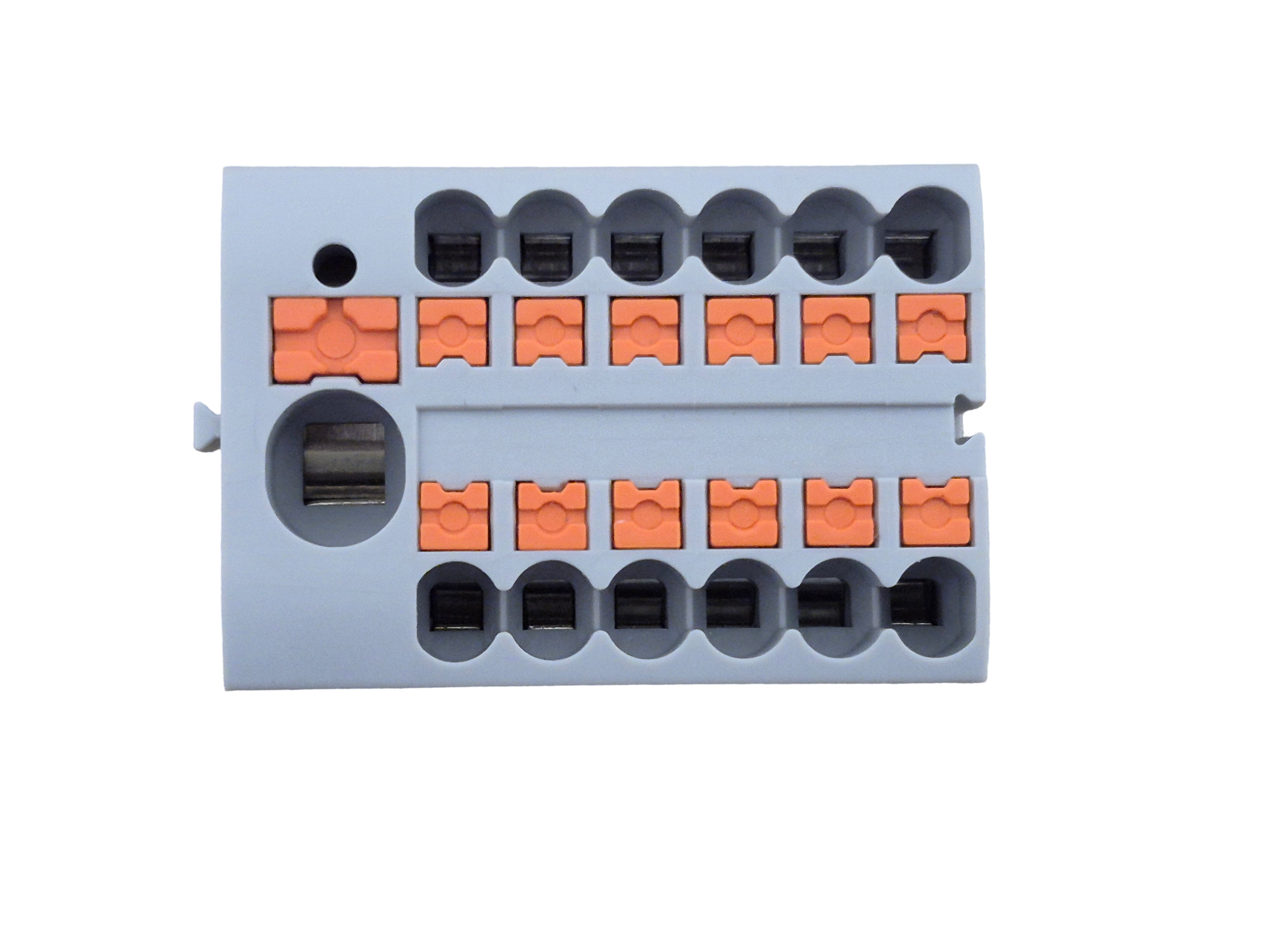 Розподільний блок з пружинними контактами 1x6мм2+12х2.5мм2