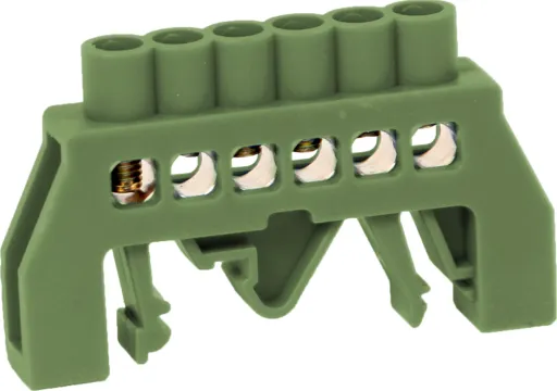 Шина нульова e.bsi.pro.2.6 в ізольованому корпусі універсальна зелена (E.NEXT p0650019)