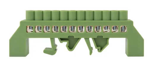 Шина нульова e.bsi.pro.2.12 в ізольованому корпусі універсальна зелена E.NEXT p0650022 2