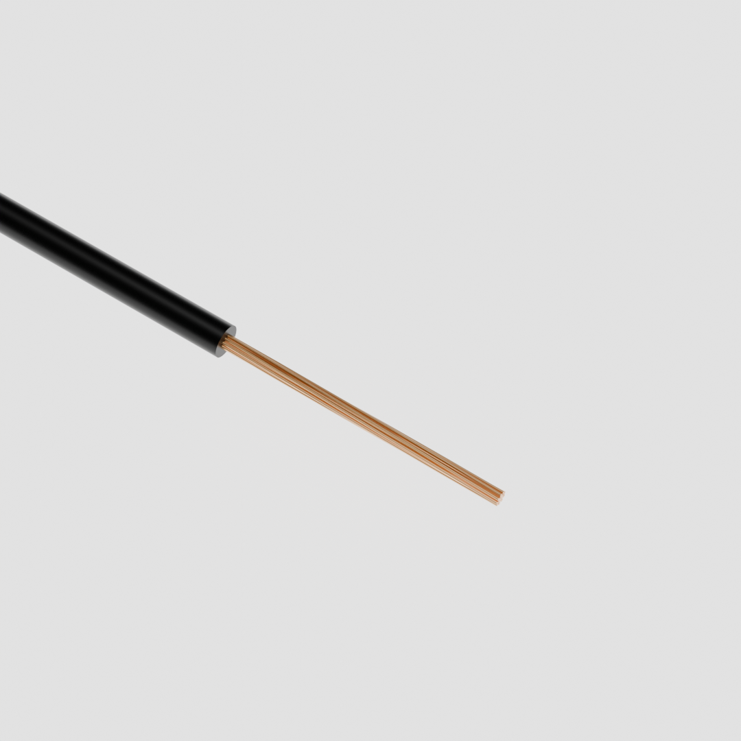 Гнучкий провід ПВ3нг-LS GAL-KAT 0.5мм2 чорний