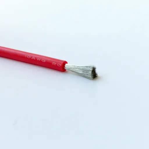 Провід із силіконовою ізоляцією 10AWG, червоний