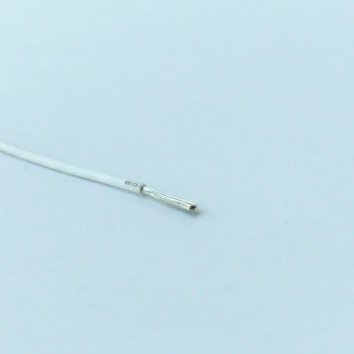 Провід із силіконовою ізоляцією 20AWG, білий