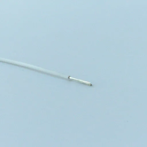 Провід із силіконовою ізоляцією 24AWG, білий