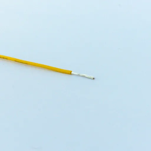 Провід із силіконовою ізоляцією 24AWG, жовтий