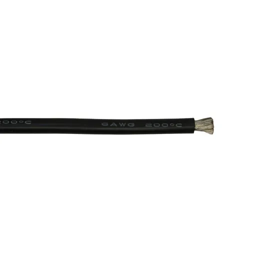 Силіконовий провід AWG6 чорний