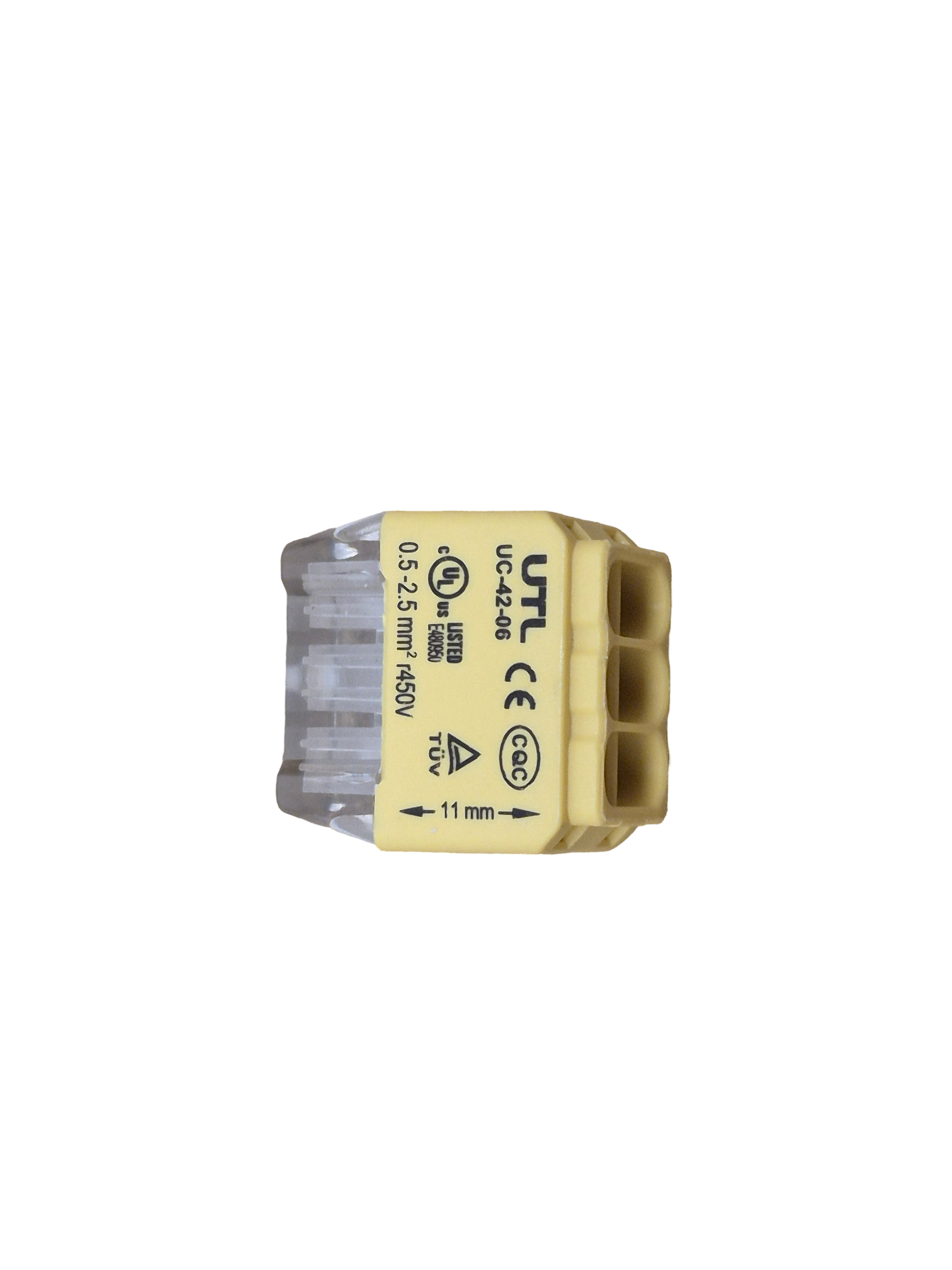 Клемник UTL UC42-06 швидкозажимний на 6 контактів