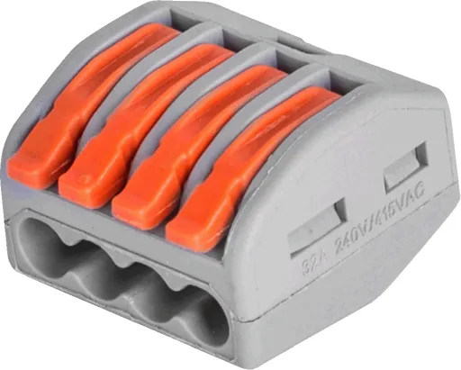 Клемна колодка e.lc.pro.pl.4 з натискним важелем E.NEXT p0660007