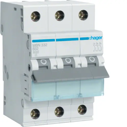 Автоматичний вимикач Hager MBN332 32.0A 3 P