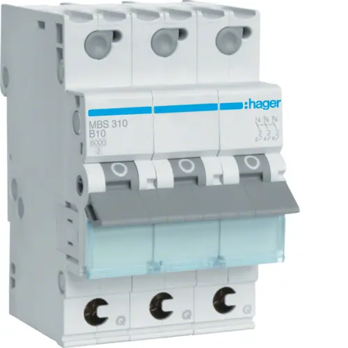 Автоматичний вимикач Hager MBS310 10.0A 3 P