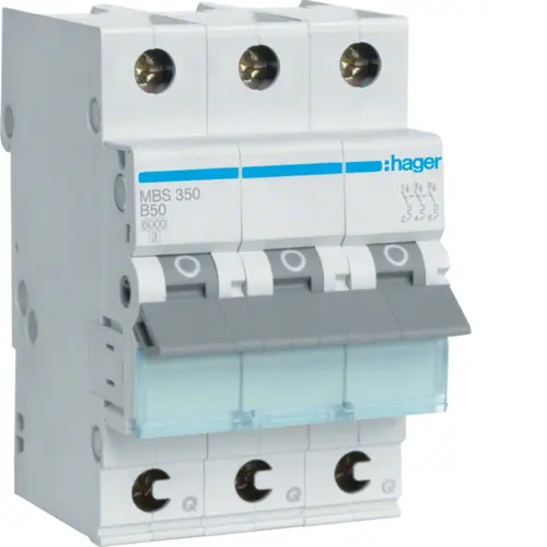 Автоматичний вимикач Hager MBS350 50.0A 3 P