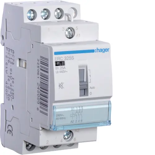 Модульний контактор Hager ERC325S 25.0A