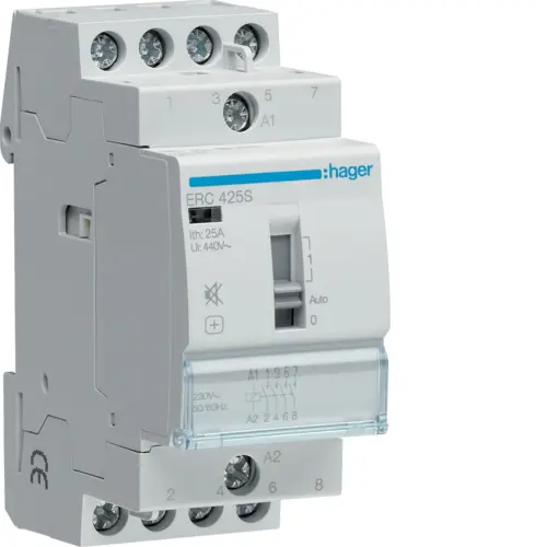 Модульний контактор Hager ERC425S 25.0A