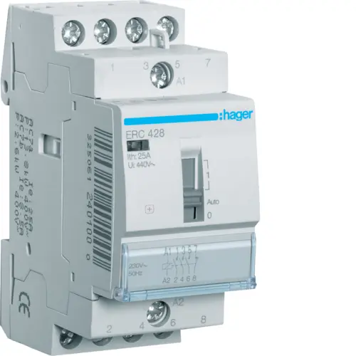 Модульний контактор Hager ERC428 25.0A