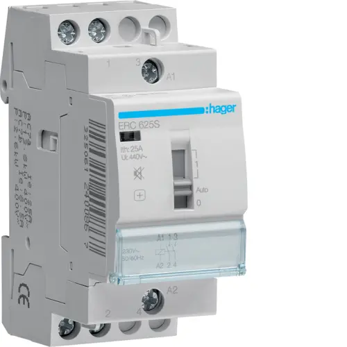 Модульний контактор Hager ERC625S 25.0A