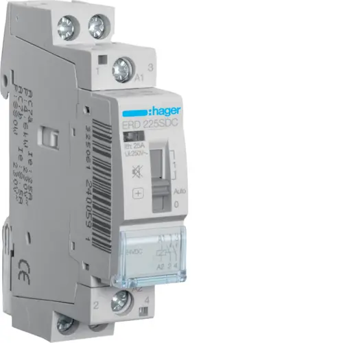 Модульний контактор Hager ERD225SDC 25.0A
