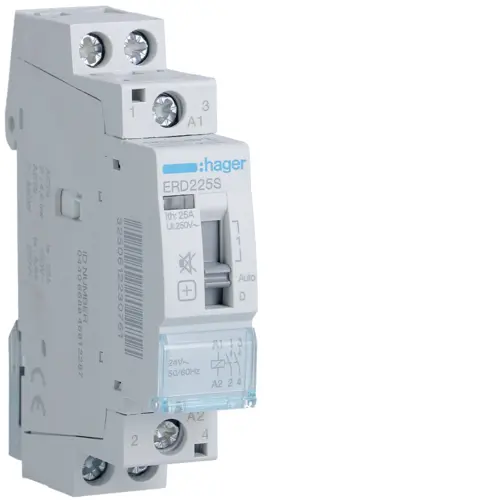 Модульний контактор Hager ERD225S 25.0A