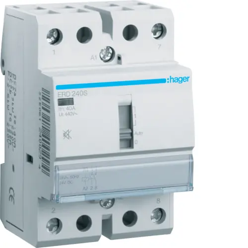 Модульний контактор Hager ERD240S 40.0A