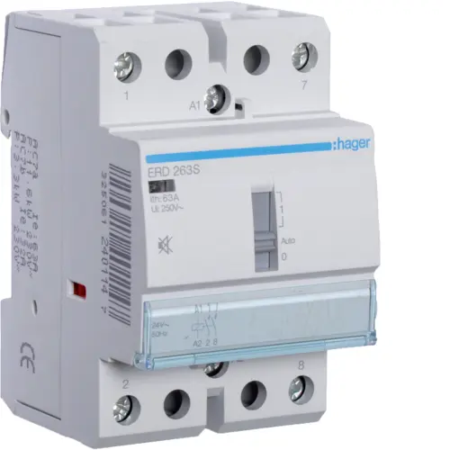 Модульний контактор Hager ERD263S 63.0A