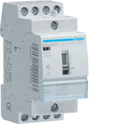 Модульний контактор Hager ERD425S 25.0A