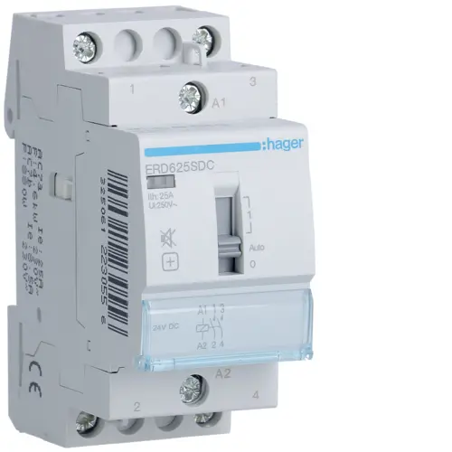 Модульний контактор Hager ERD625SDC 25.0A