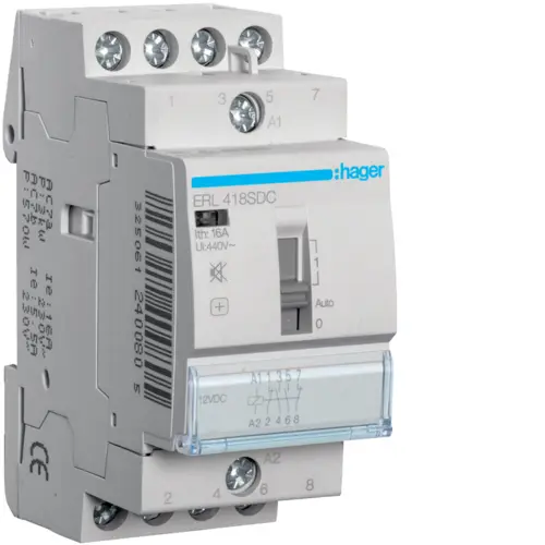 Модульний контактор Hager ERL418SDC 16.0A