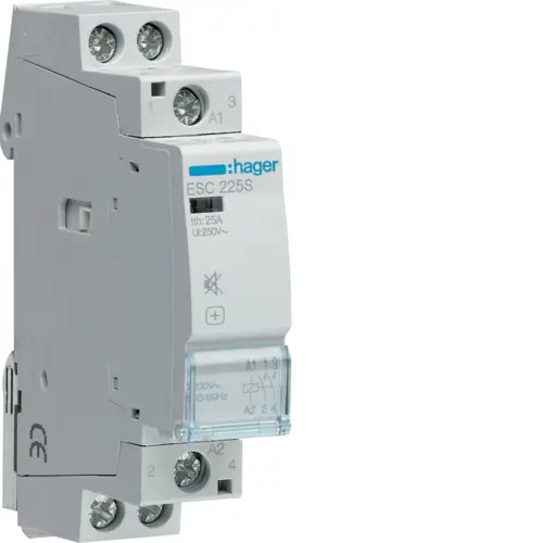 Модульний контактор Hager ESC225S 25.0A