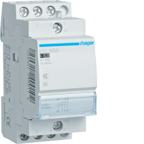 Модульний контактор Hager ESC325S 25.0A