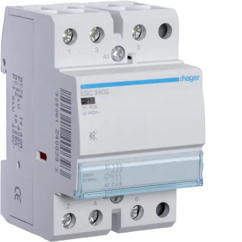 Модульний контактор Hager ESC340S 40.0A
