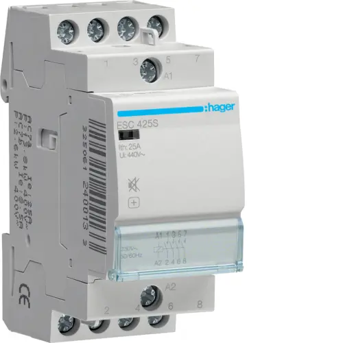 Модульний контактор Hager ESC425S 25.0A