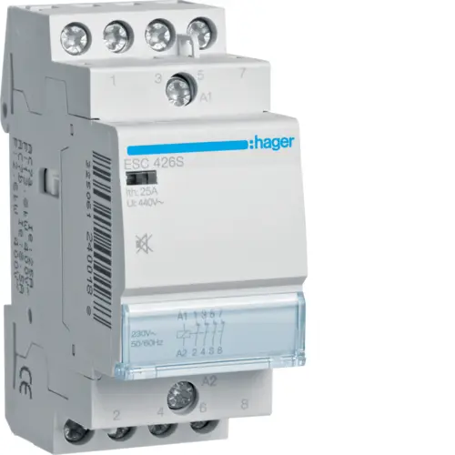 Модульний контактор Hager ESC426S 25.0A