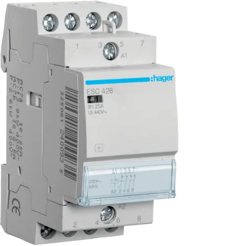 Модульний контактор Hager ESC426 25.0A