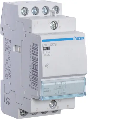 Модульний контактор Hager ESC427S 25.0A