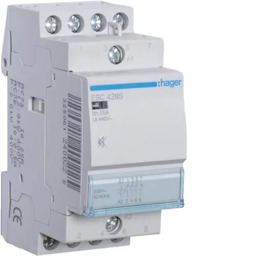 Модульний контактор Hager ESC428S 25.0A