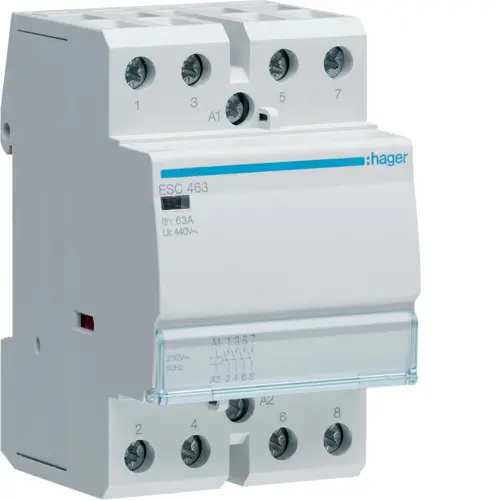 Модульний контактор Hager ESC463 63.0A
