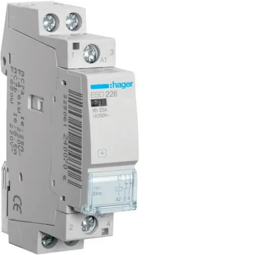 Модульний контактор Hager ESD226 25.0A