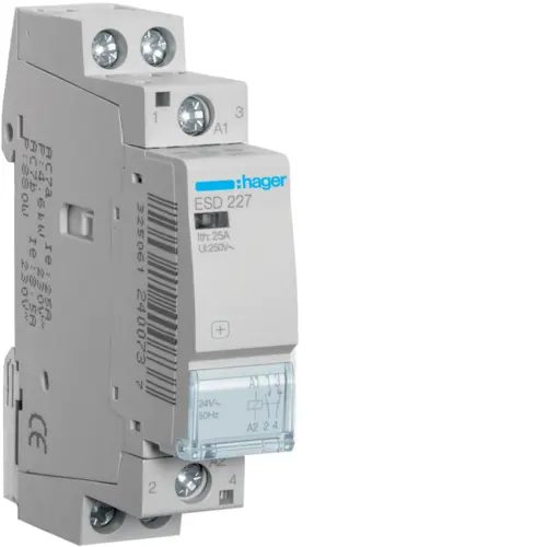 Модульний контактор Hager ESD227 25.0A