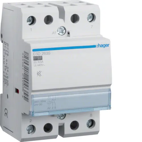 Модульний контактор Hager ESD263S 63.0A