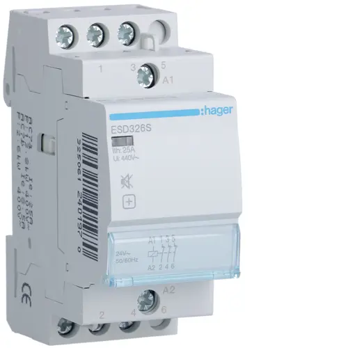 Модульний контактор Hager ESD326S 25.0A