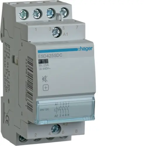 Модульний контактор Hager ESD425SDC 25.0A