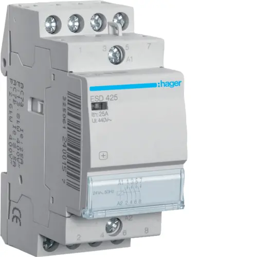 Модульний контактор Hager ESD425 25.0A