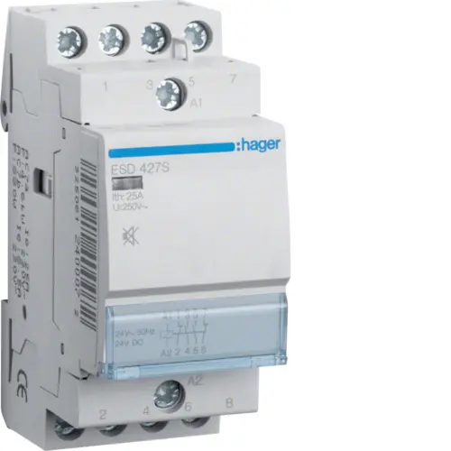 Модульний контактор Hager ESD427S 25.0A