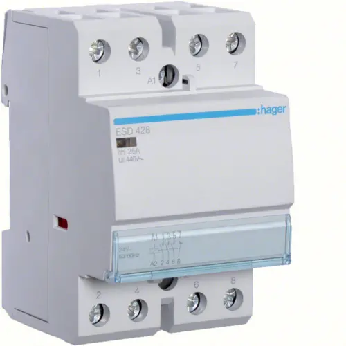 Модульний контактор Hager ESD428 25.0A