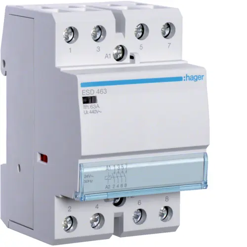Модульний контактор Hager ESD463 63.0A
