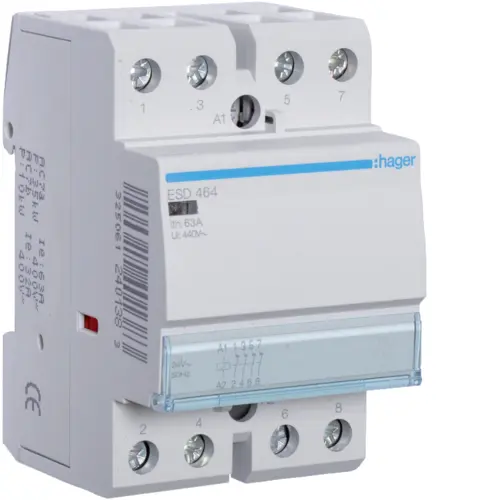 Модульний контактор Hager ESD464 63.0A
