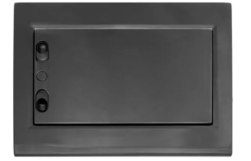E.NEXT CP12912B Корпус пластиковий на 12 модулів e.plbox.pro.w.12b.black вбудованний, чорний з непрозорими дверцятами IP40 3