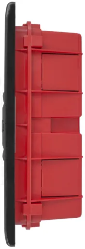 E.NEXT CP12912B Корпус пластиковий на 12 модулів e.plbox.pro.w.12b.black вбудованний, чорний з непрозорими дверцятами IP40 5