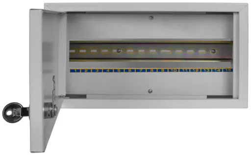 Корпус e.mbox.stand.n.15.z металевий, під 15 мод., навісний, з замком E.NEXT s0100023 3
